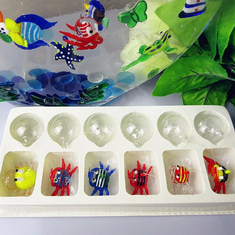 Индивидуальный стиль муранского острова ручная выдувка миниатюрная стеклянная