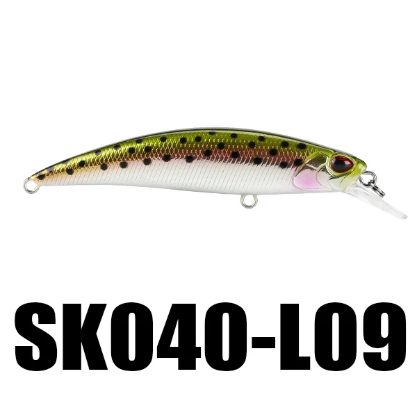 1PC L09 SeaKnight Minnow SK040 приманка для рыбалки 1 шт. 9,5 г 70 мм/2.76in Jerkbait 3D глаза VMC крючки тонущие жесткая рипбейт - Цвет: 1PC L09