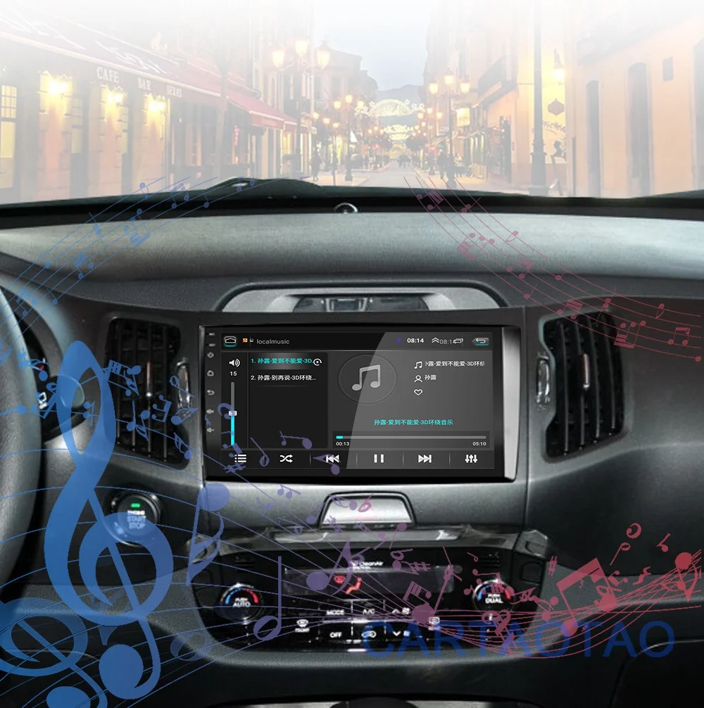 2G+ 32G " 2din Android 8,1 GO автомобильный dvd-плеер для KIA Sportage 3 4 2010 2011 2012 2013- автомобильный Радио gps навигация wifi плеер