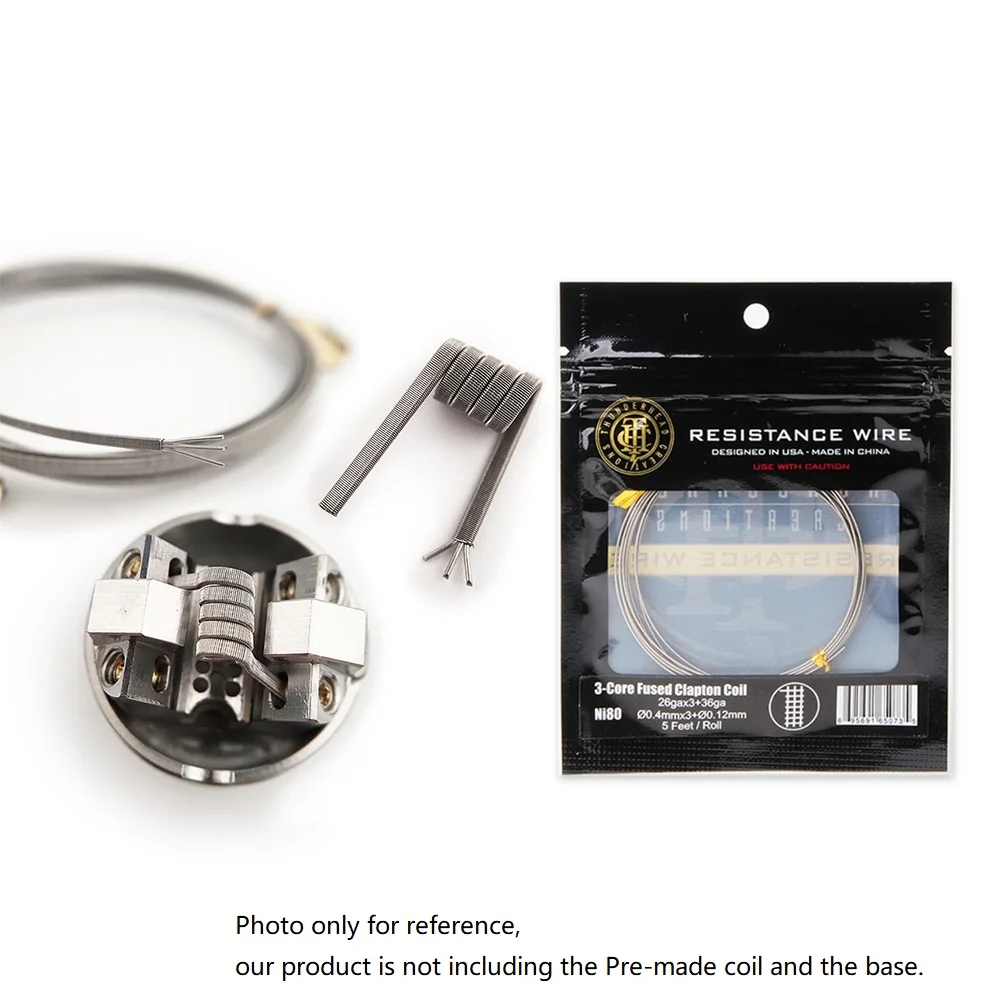 

ThunderHead Creations Framed Staple Fused Clapton Ni80 heat Wire 26GA/28GA for rta tank rda atomizer coil wire