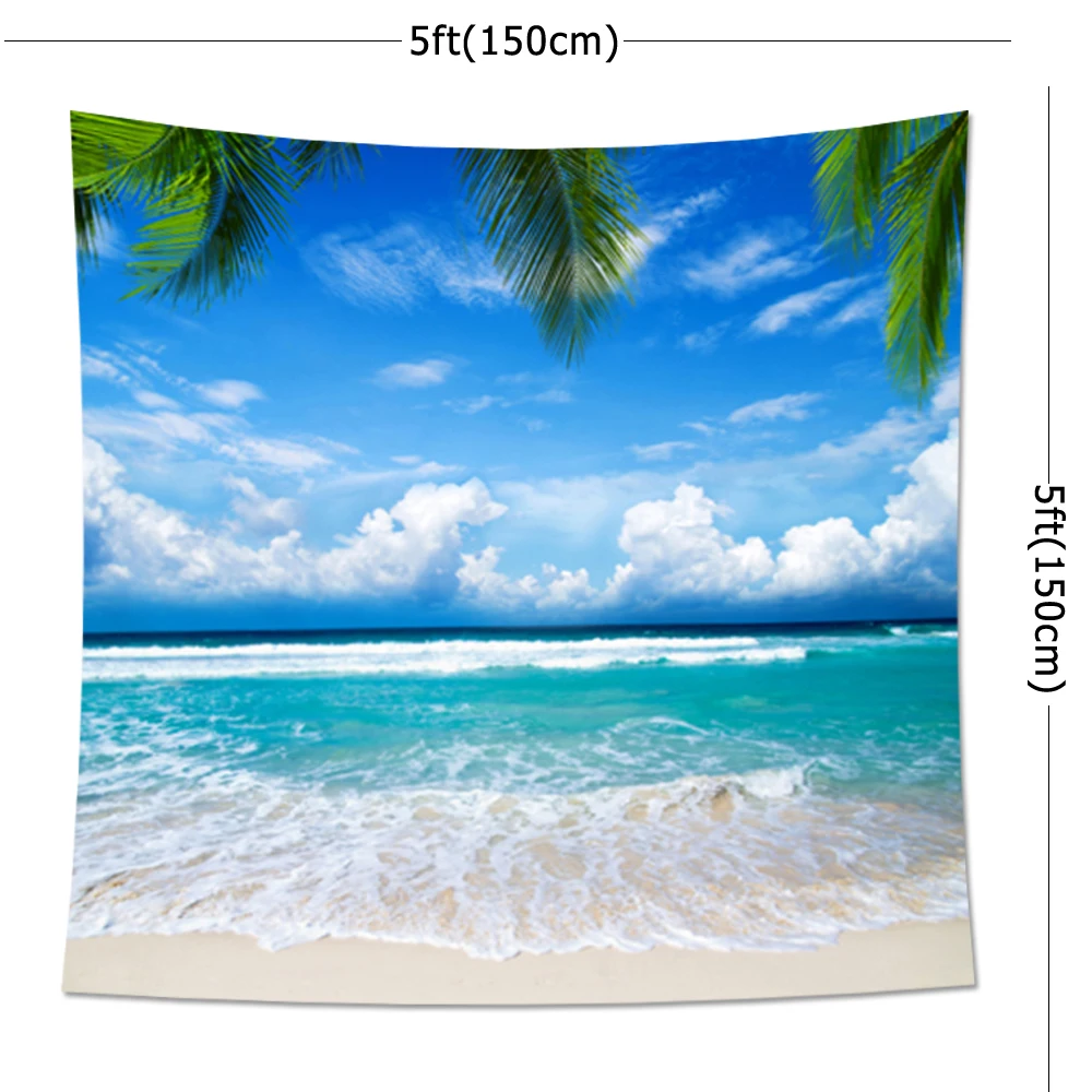 Тропический пляж гобелены Гавайи Лето море украшения дома для Bedboom гостиная