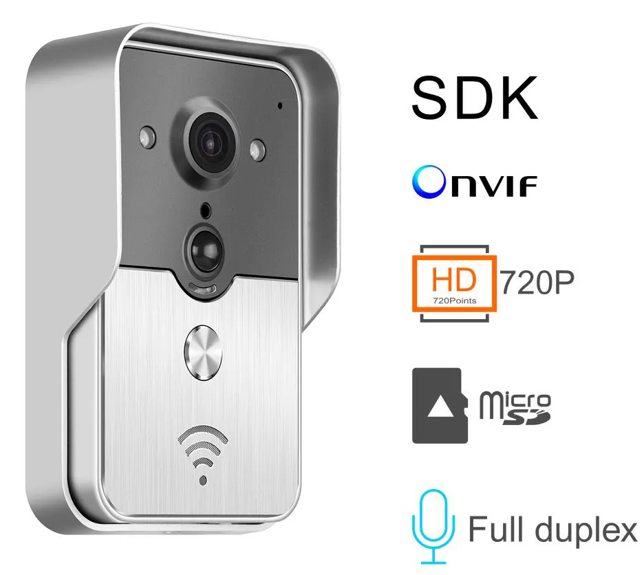 Deurbel беспроводное видеопереговорное устройство умный Wi-Fi видео дверной телефон
