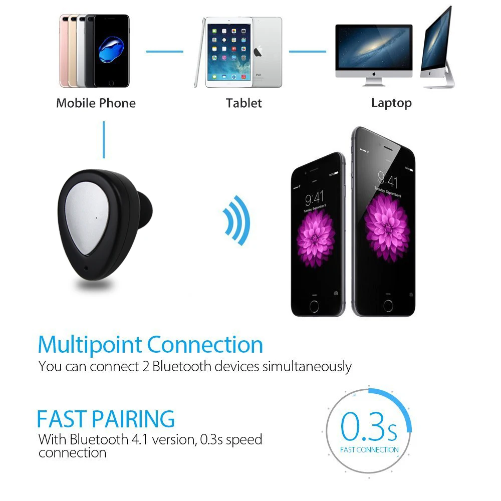 Беспроводные стереонаушники Daono TWS K2 Bluetooth 4 1 гарнитура с микрофоном и зарядным