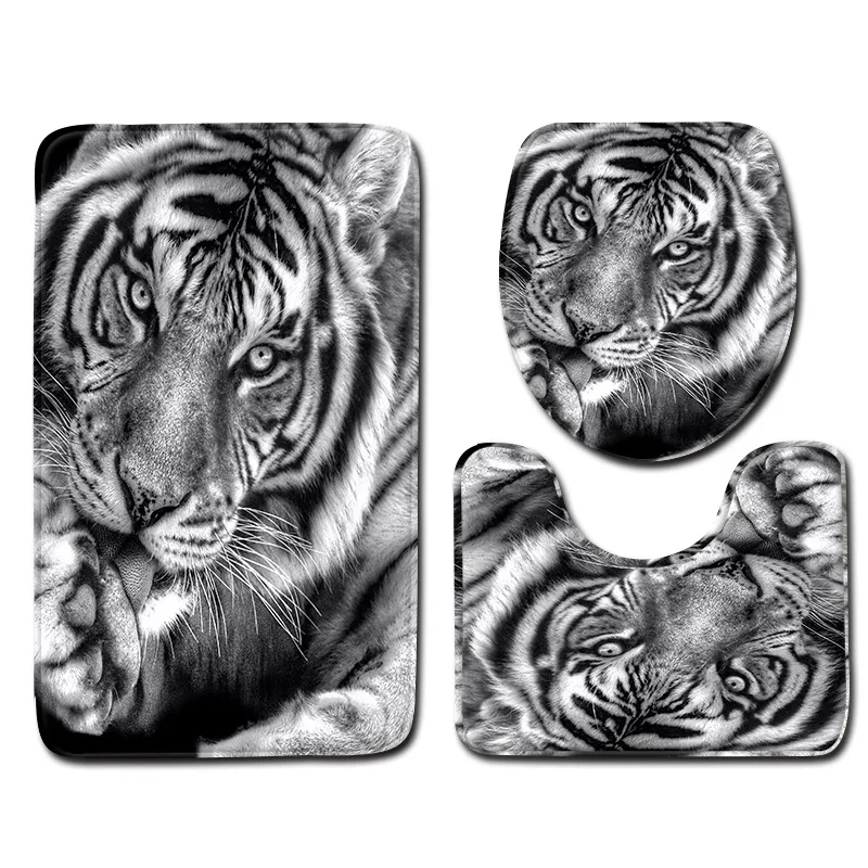 DWL0005 Zeegle Tiger коврик для ванной комнаты напольный коврик для туалета 3 шт. коврик для ванной пены памяти половик коврик для душевой комнаты - Цвет: DWL0005