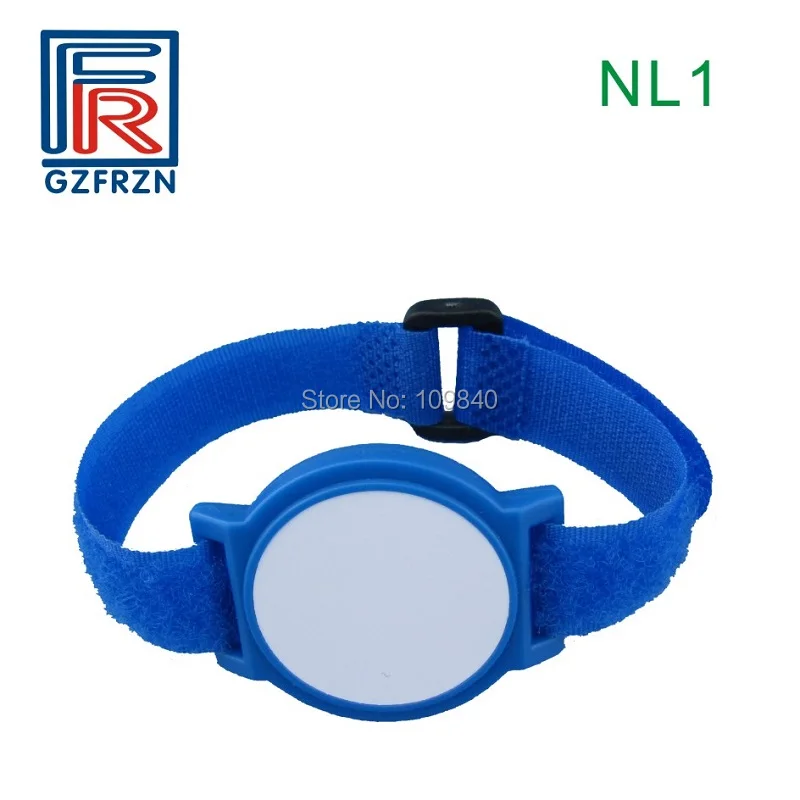 500 шт. HF 13 56 МГц Регулируемый RFID нейлоновый браслет с чипом S50 F08 ISO14443A для контроля