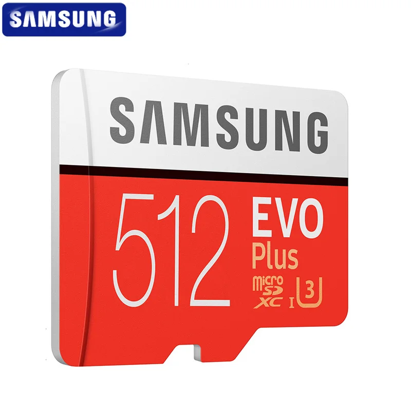 100% оригинальная карта Micro SD SAMSUNG 512 ГБ 100 МБ/с./с класс 10 U3 U1 SDXC EVO + памяти TF флэш для
