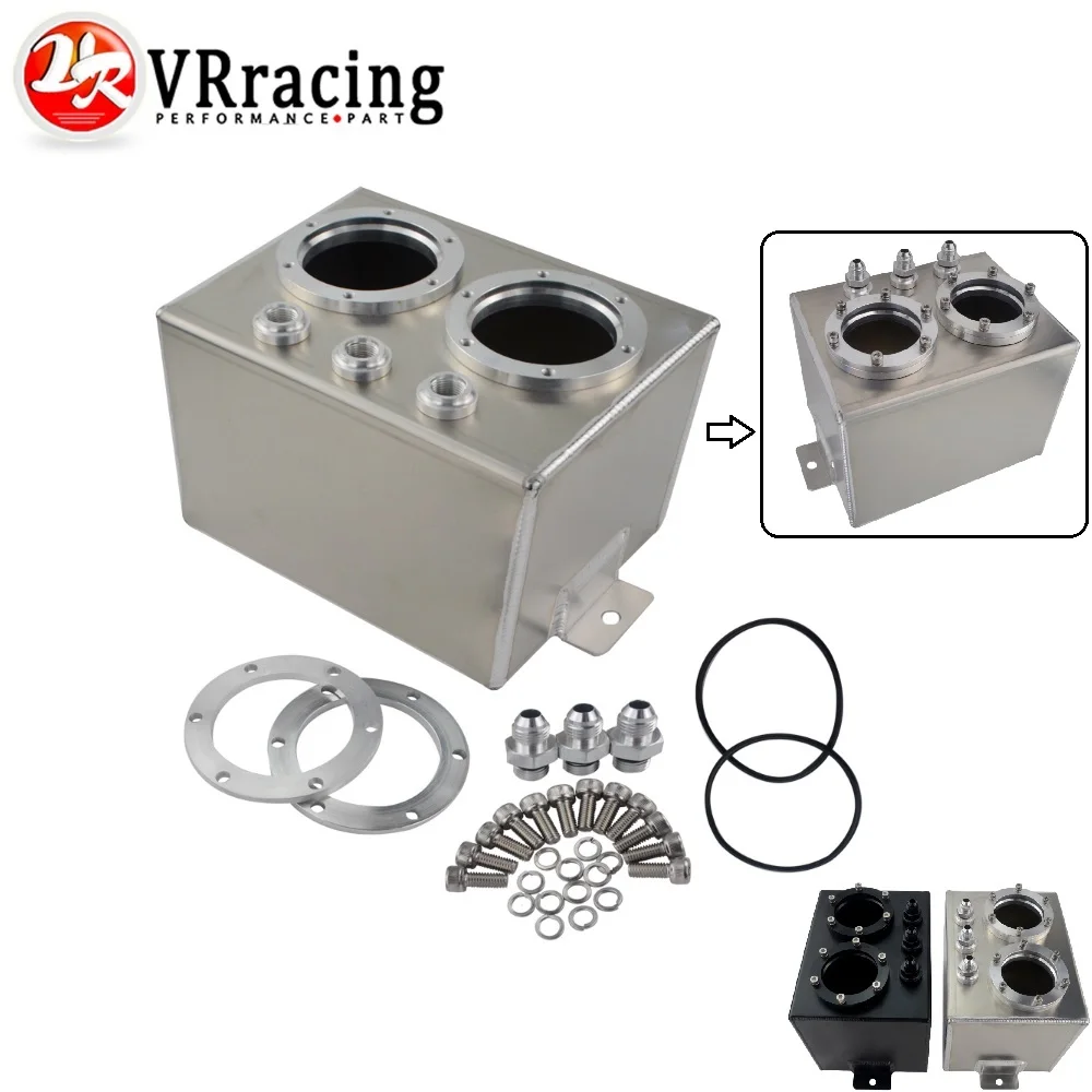 VR RACING 3L двойной алюминиевый резервуар для перенапряжения топлива/резервуар без