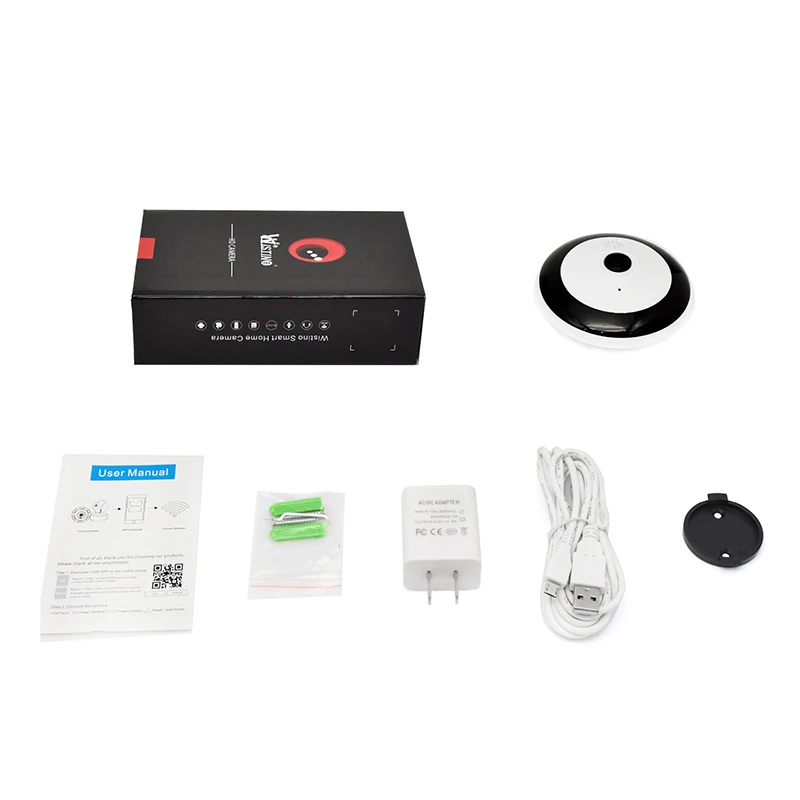 Wistino HD 960P беспроводной панорамный VR камера 360 градусов wifi ip видеонаблюдение