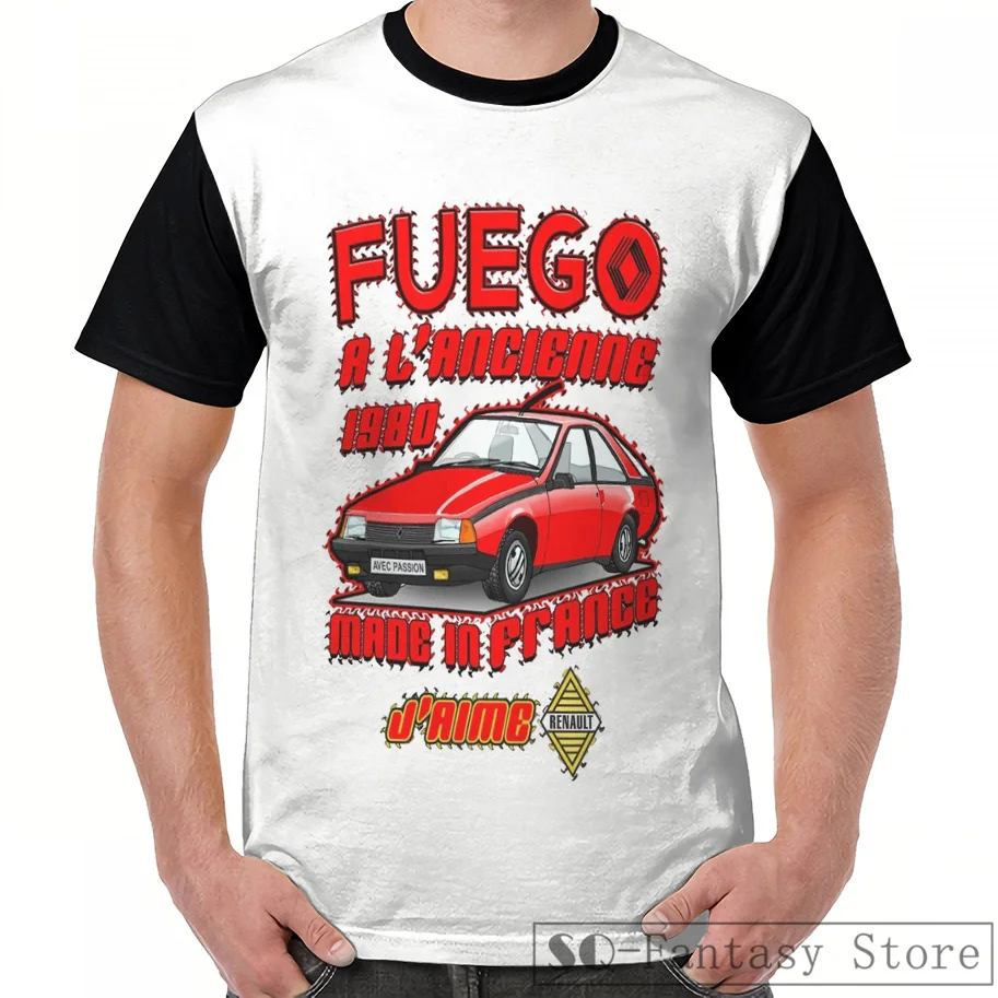 Футболка с принтом Fuego Renault Graphic для мужчин и женщин модная повседневная Милая