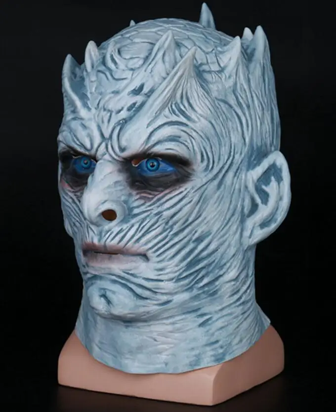 With Eyes Косплэй Игра престолов ночи король Walker Уход за кожей лица ночной re зомби Хэллоуин маска для взрослых трон Костюм партии аксессуаров - Цвет: With Eyes