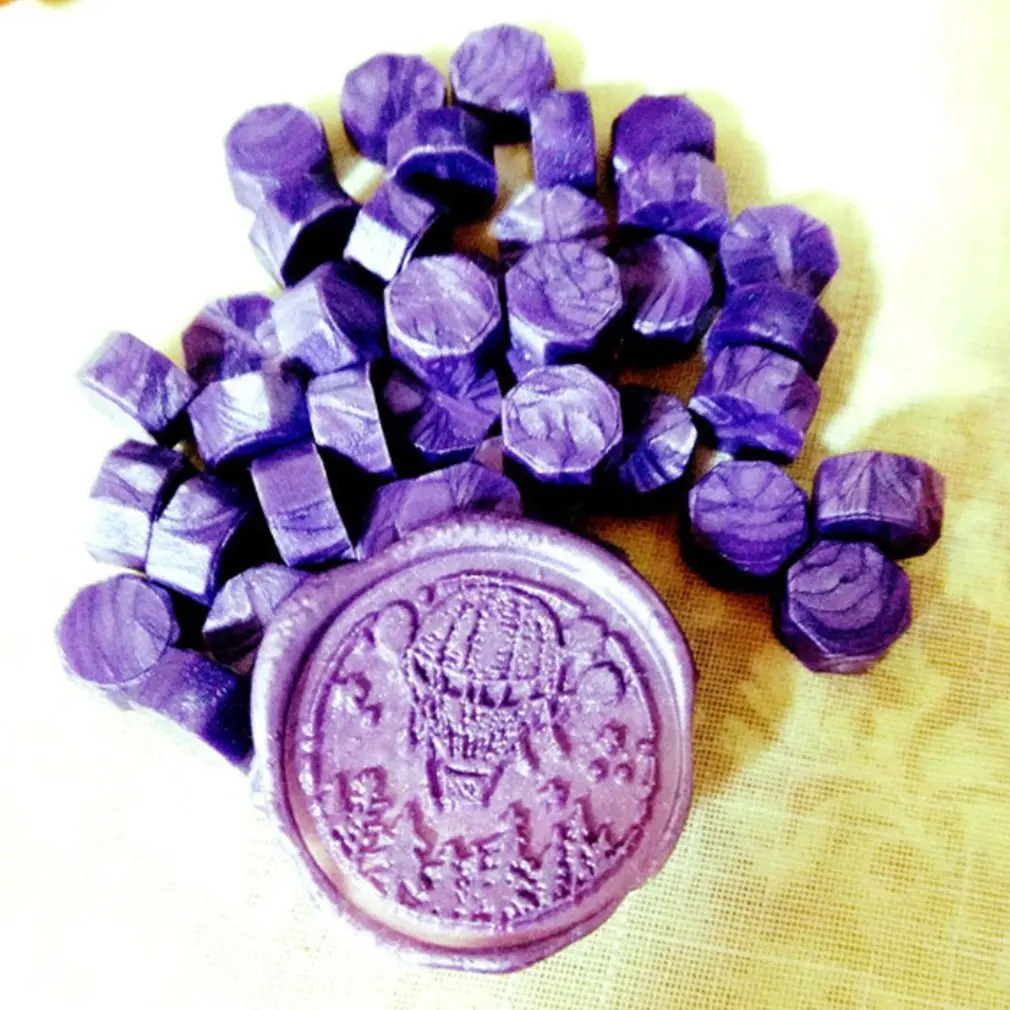 plum Огненная краска уплотнение воск маленькая сумка восьмиугольная огненная краска восковая печать воск 30 цветов около 100 35 г огненная краска уплотнение - Цвет: plum