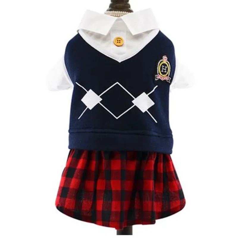 

Pet Dog Cotton Made Beautiful Small Skirt Dog Clothes Winter Funny Clothing Puppy Weed Hoopet Frock Coat DC704