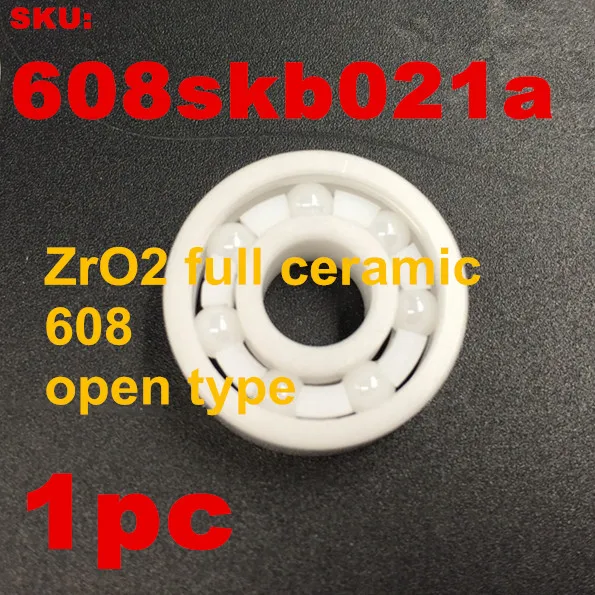 1pc Zro2 608 Open 1 шт. 608 Полный керамический Zro2/Si3n4 шариковый подшипник фиджет Спиннер керамический подшипник Abec-11 скейтборд роликовые коньки подшипники 608 - Цвет: 1pc Zro2 608 Open