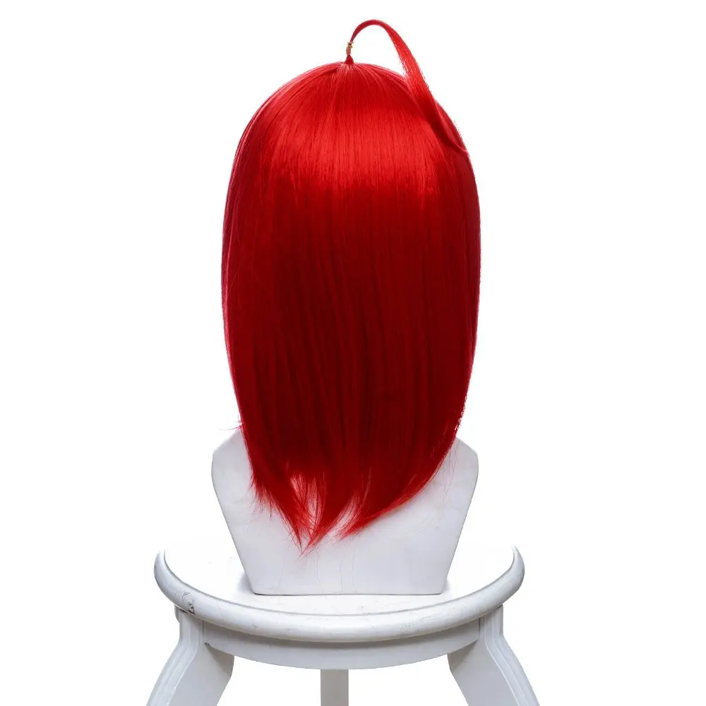 Головной убор для косплея Cinnabar Houseki no Kuni из блестящих волос красные головные