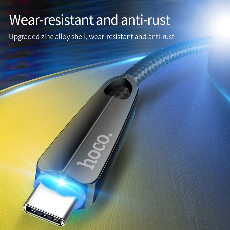 HOCO usb type C кабель c зарядного устройства для Galaxy Note 8 S8 Plus Xiaomi 6 Mi5|Кабели передачи