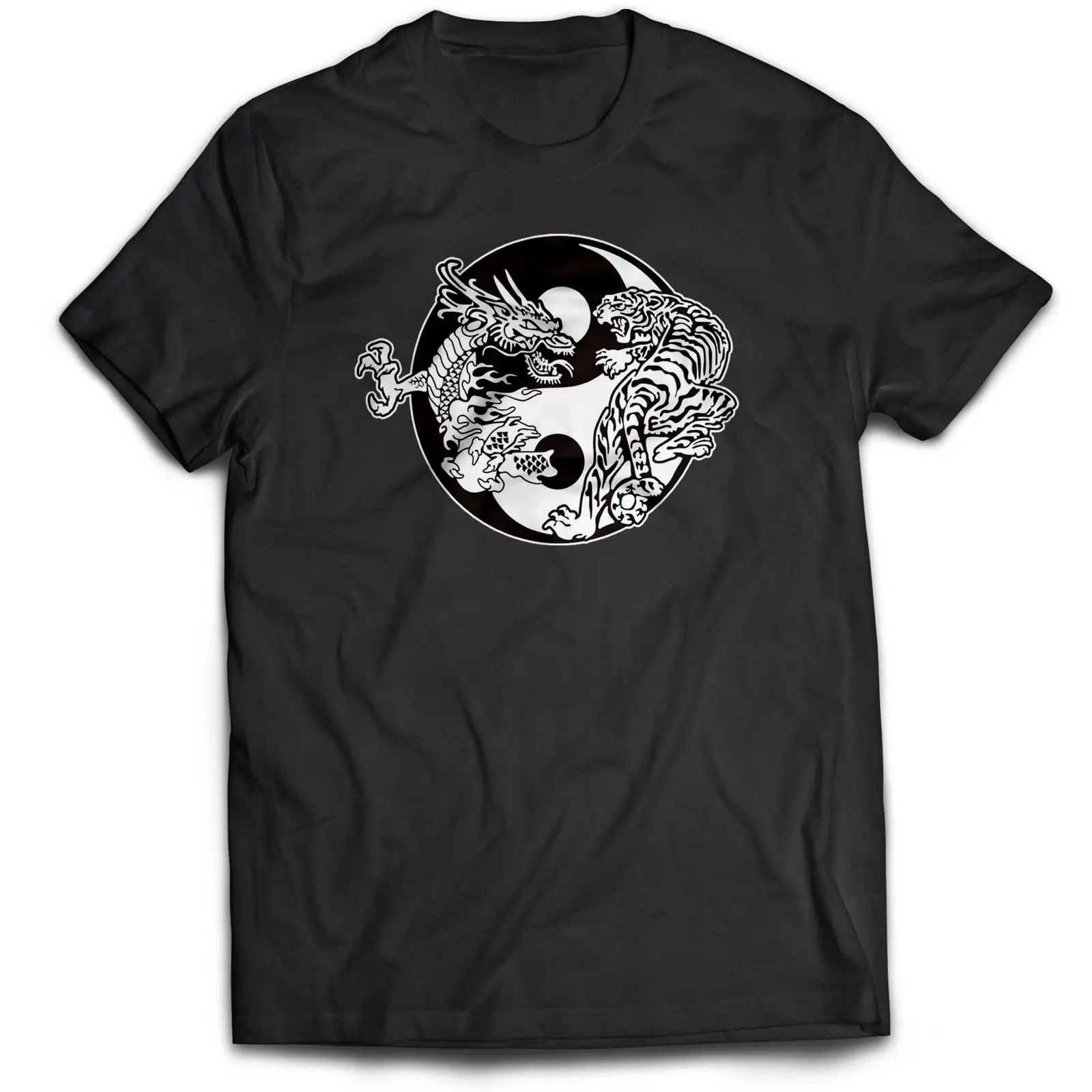 Футболка с японским китайским знаком Инь-Янь Самураем карате боевыми