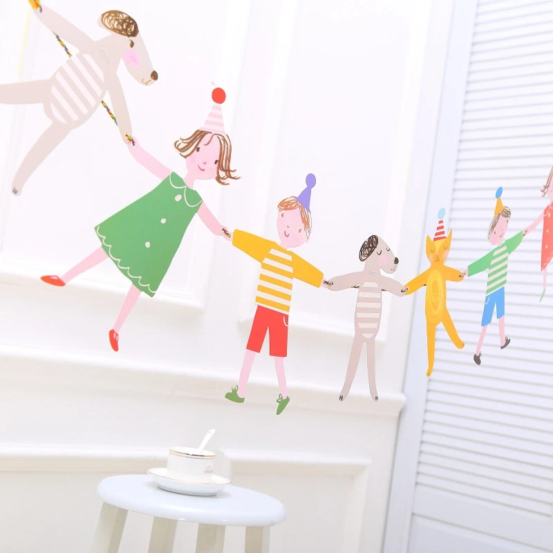 

Happy Birthday Banner first birthday boy party Bunting Thanksgiving Decoration Kids Room Decoration Playing children Banner