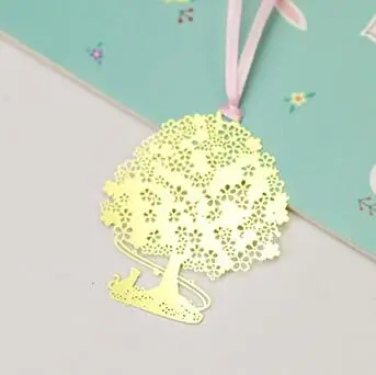 s6cherry tree cat Медная квадратная Закладка полые Вишневое дерево и кошка Закладка-шарик 8 стиль пианино Девушка Скрипка закладки коллекционные вещи подарок для чтения - Цвет: s6cherry tree cat