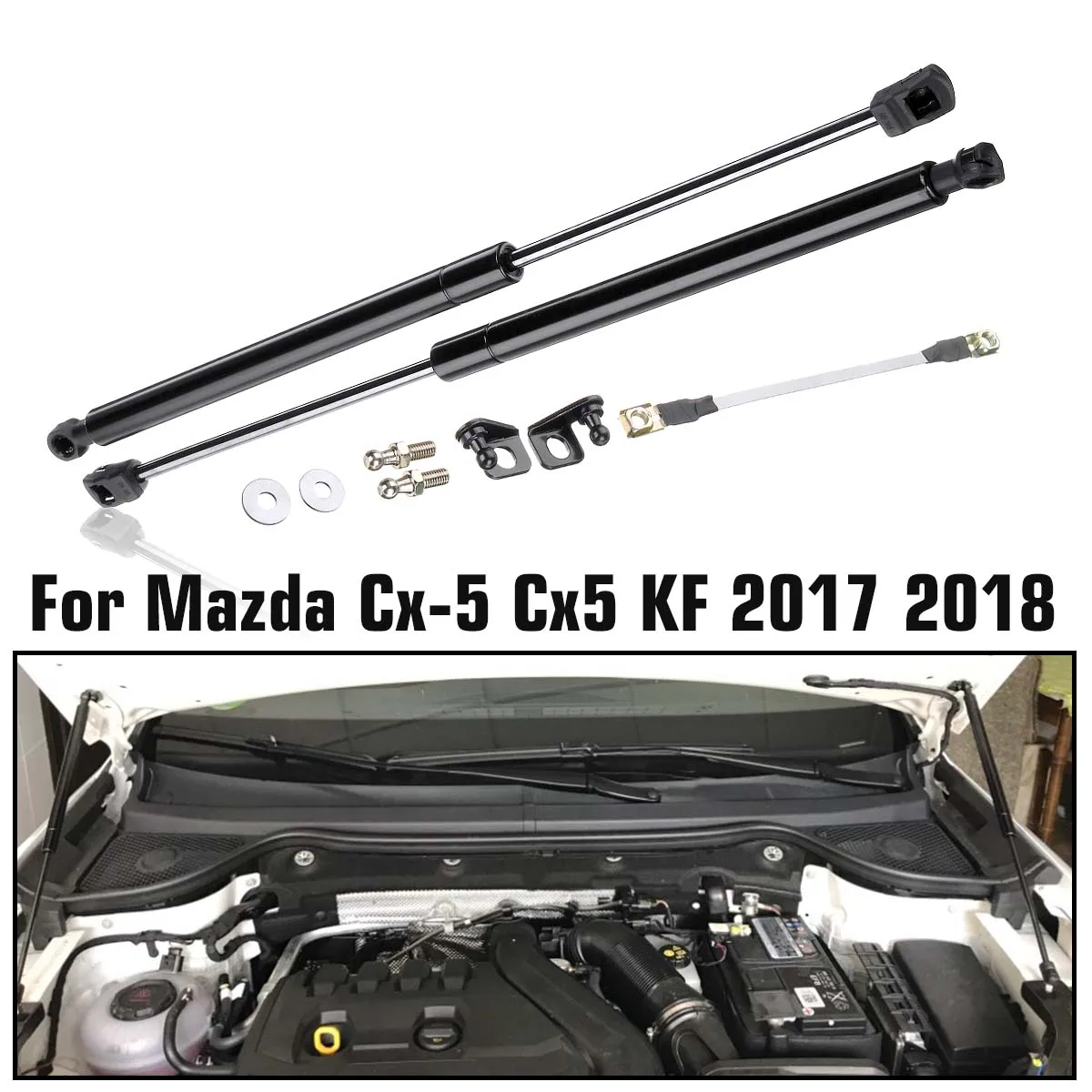 Крышка двигателя автомобиля поддерживает Распорки штанги Переднего Капота подъем капота гидравлический стержень, пружинный упор амортизатор для Mazda CX5 CX-5