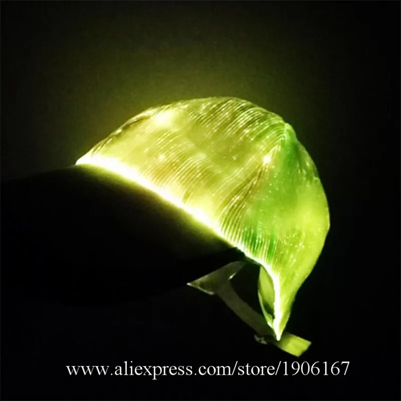 Новый дизайн светодиодная светящаяся мигающая крышка оптоволоконная