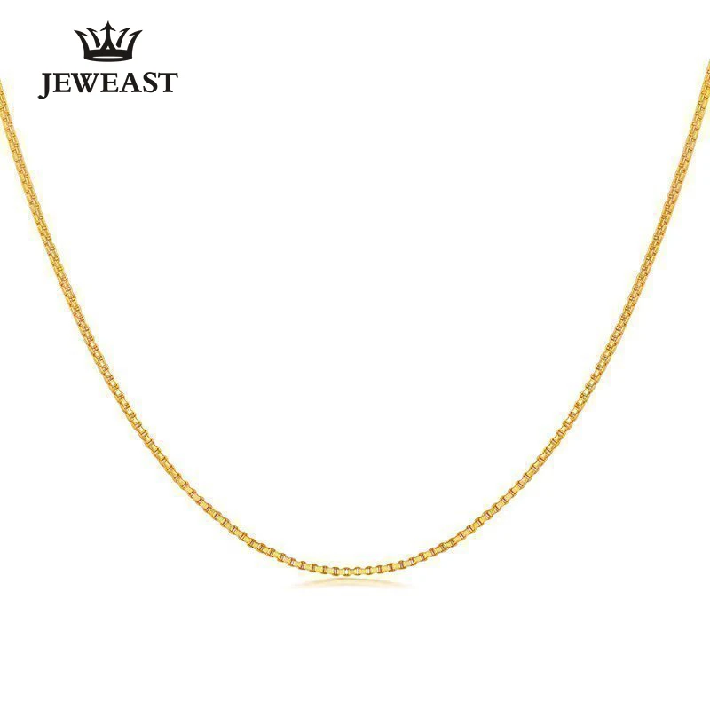

XXX 24K Pure Gold Necklace Real AU 999 Solid Gold Chain Simple Smart Upscale Trendy Classic Party Fine Jewelry Hot Sell New 2020