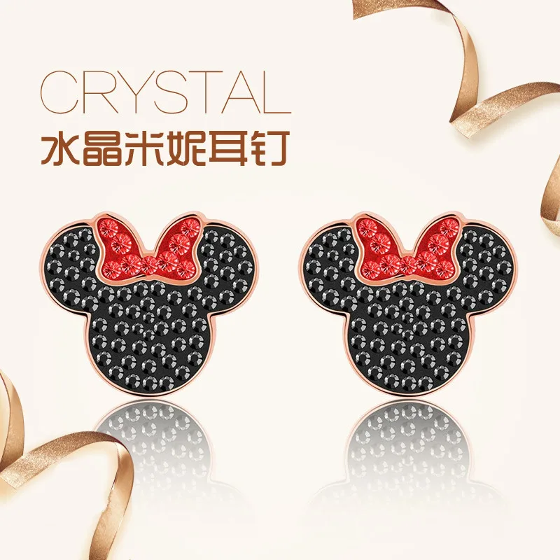 2 шт./лот disney Микки мультфильм серьга повелительницы Женская мода Аксессуары прекрасный подарок ювелирные подвеска с Минни