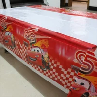1pcs 1 08x1 8m cartoon cars theme party birthday disposable table cloth table cover map party supplies decoration