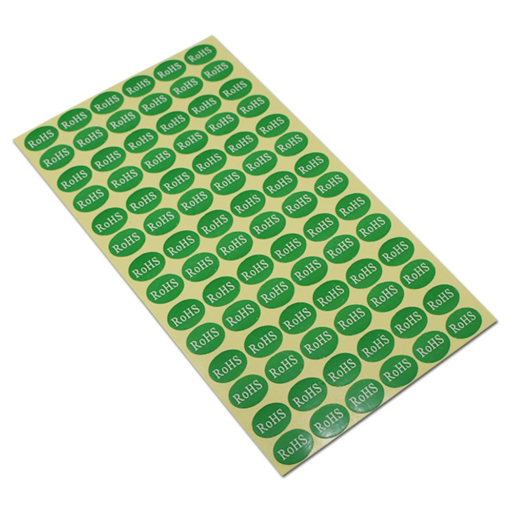 Самоклеющийся принт Ellipse rohs упаковочные этикетки для электронной овальной