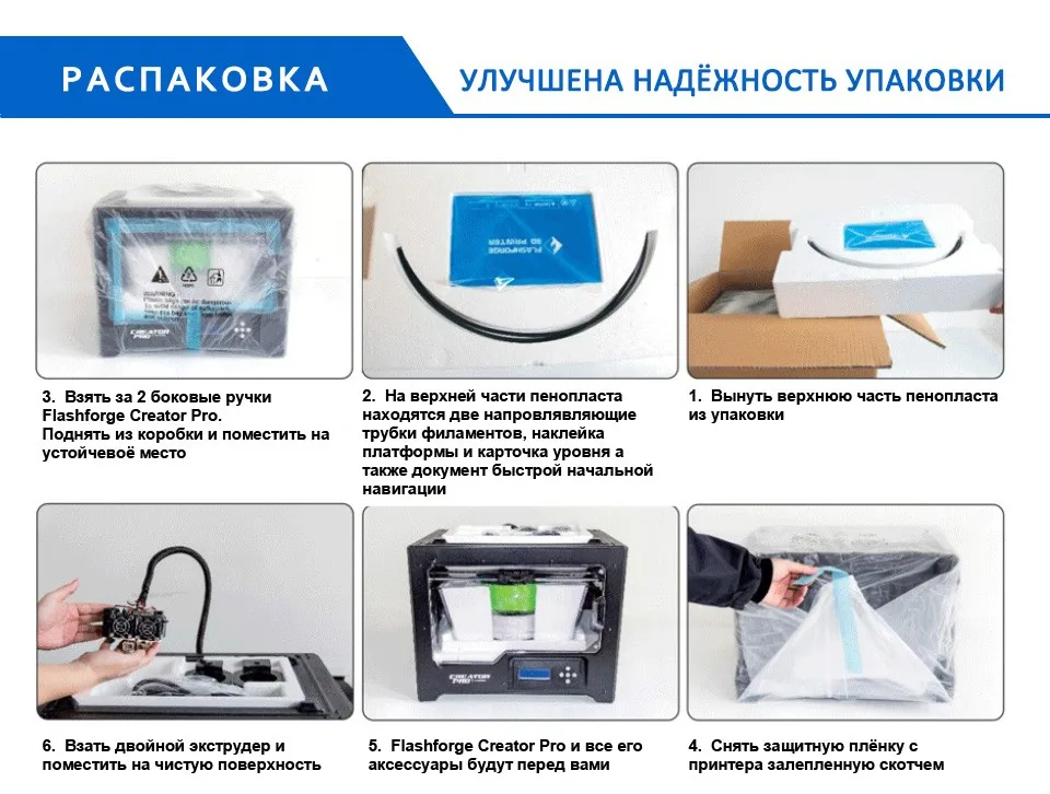 Flashforge 3d принтер Creator Pro с открытым исходным кодом 6.3 мм с подогревом алюминиевый сборки пластина двойной экструдер w/2 катушки обувь по заводским ценам