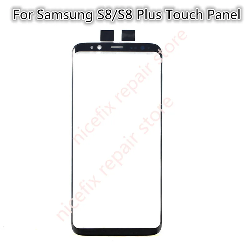 Новый черный для S8 plus запасной передний внешний экран стеклянный объектив Samsung Plus
