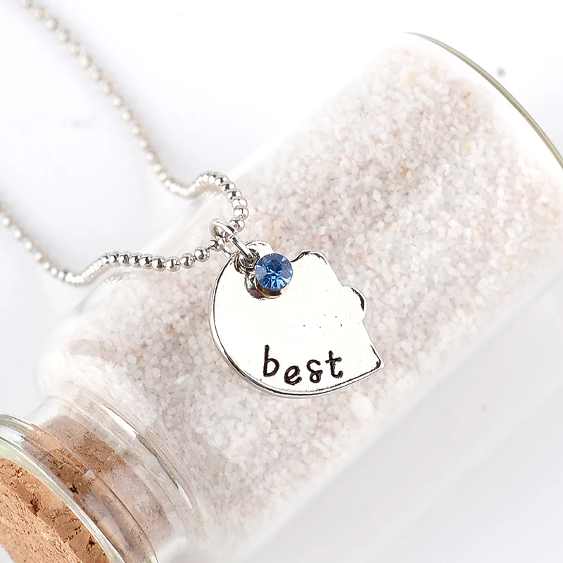 Ожерелья Best Friends Forever BFF колье с сердечком из сломанного золота и серебра для 3