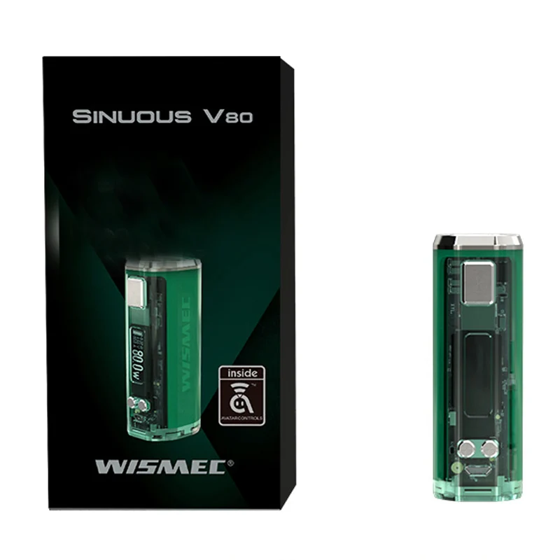 Оригинальный Wismec извилистые V80 коробка мод fit Amor NSE танк электронная сигарета