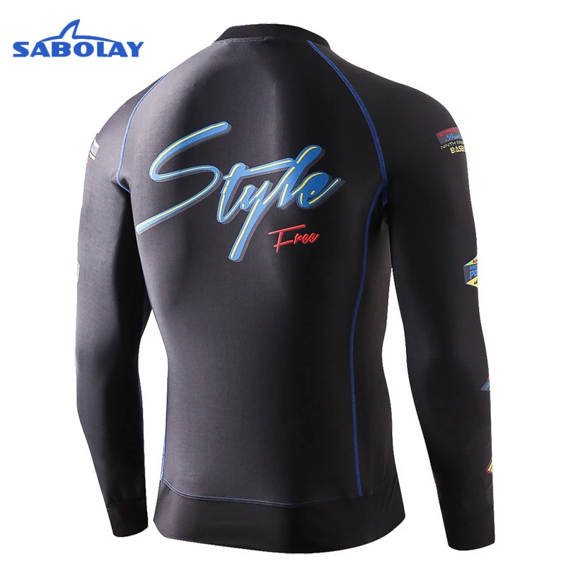 SABOLAY гидрокостюм Мужская Солнцезащитная куртка для серфинга на молнии купальный