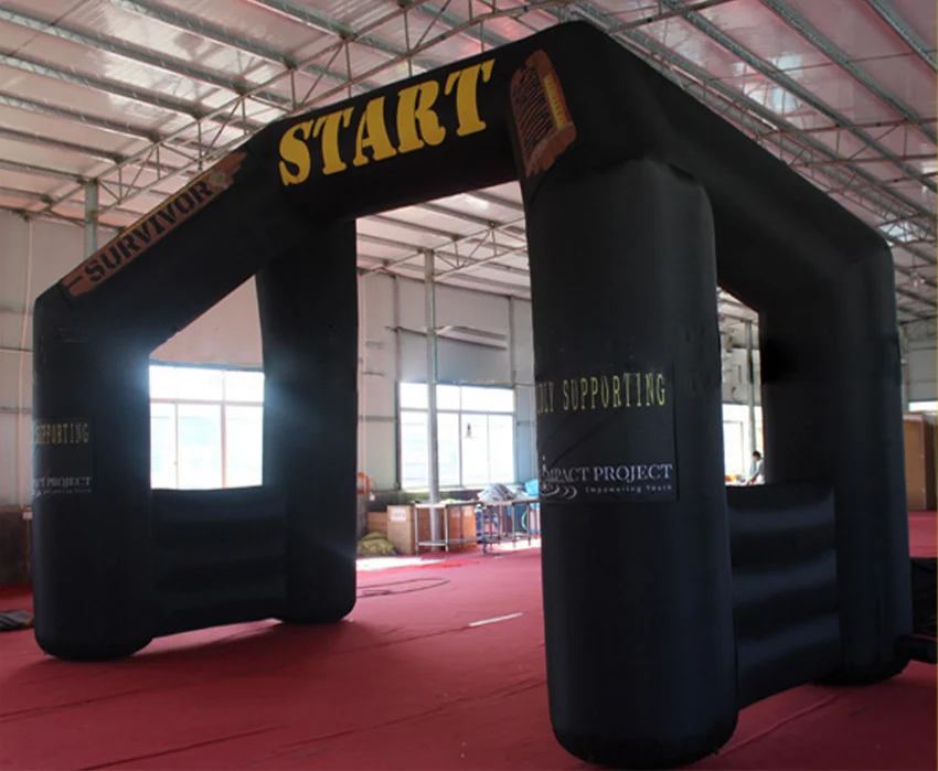 8x5 м отдельно стоящая гигантская надувная портальная уличная черная арка