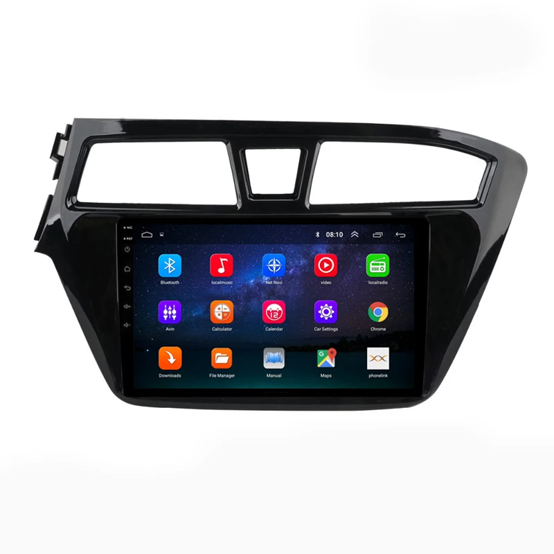 1" 2.5D ips Android 8,1 Автомобильный мультимедийный dvd-плеер gps для hyundai elite i20 аудио Радио стерео навигации
