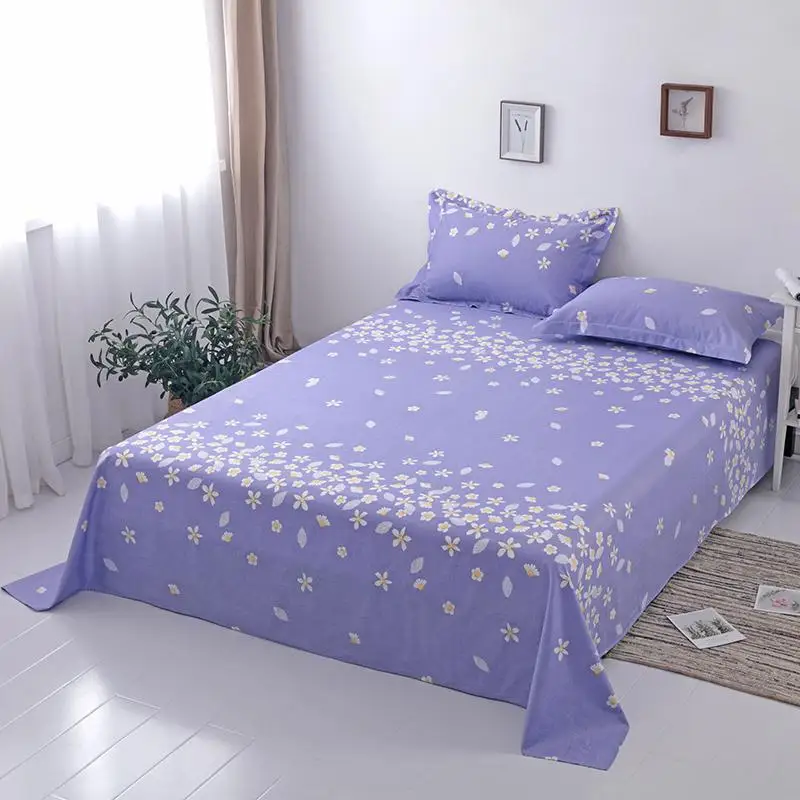 Гладкая хлопковая материя Подушка shams Blossom с цветочным принтом, дышащая, удобная простыня для детей и взрослых - Цвет: Color 13