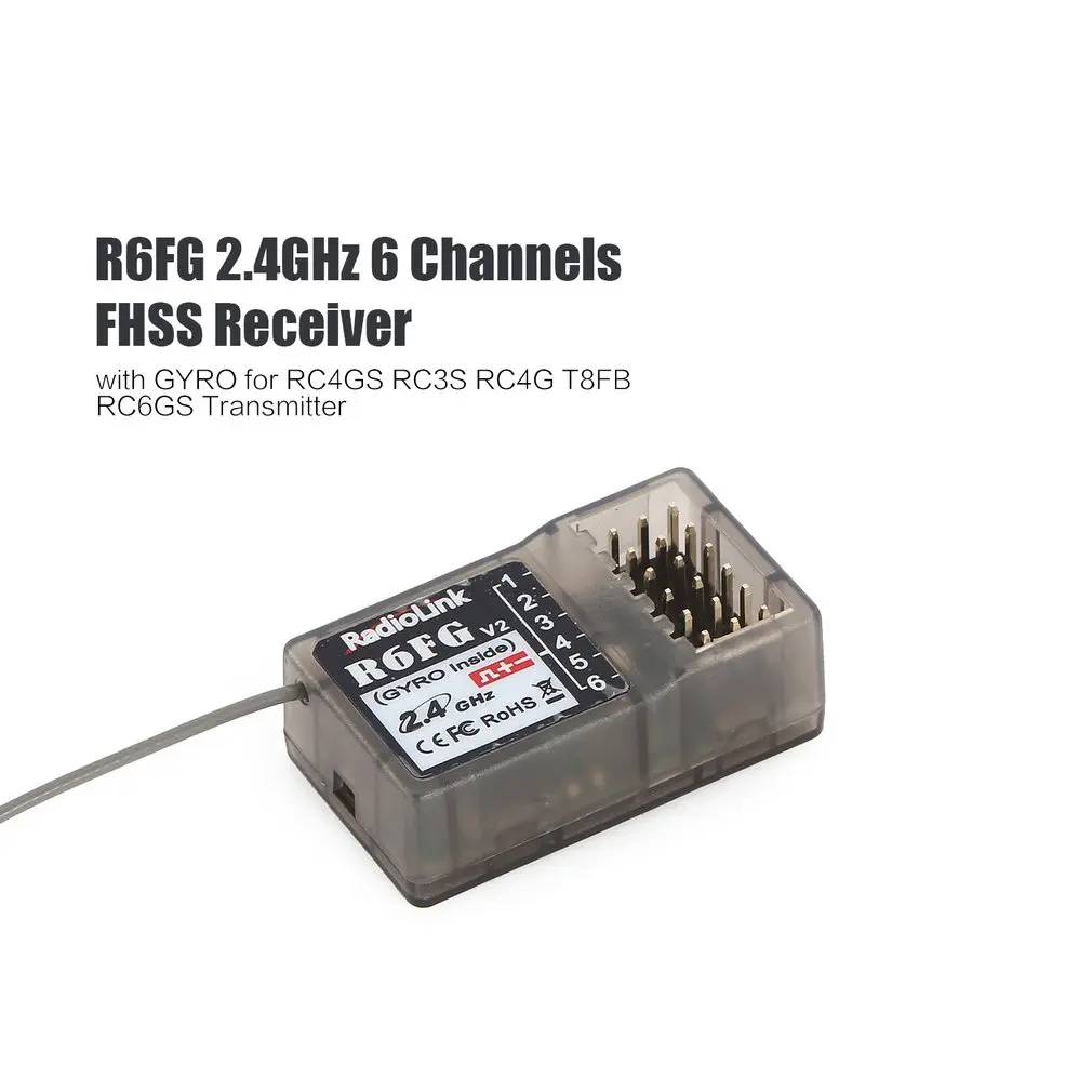 Горячее предложение! Распродажа! Radiolink R6FG 2 4 ГГц 6 канальный приемник FHSS радио