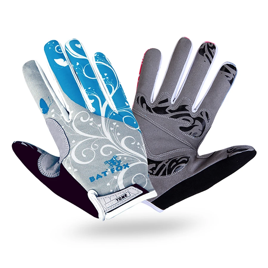 Женские велосипедные перчатки с пальцами гелевые нескользящие для горных