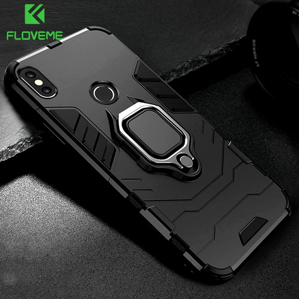 FLOVEME 3 в 1 чехол для телефона Xiao mi Red Note 5 4 4X красный 6 Pro магнитный держатель кольца