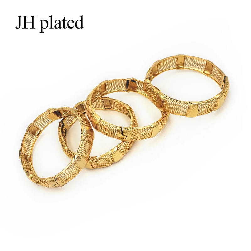 JHplated 4 штуки Женщины/Девочки свадебные браслеты эфиопские Ближний Восток