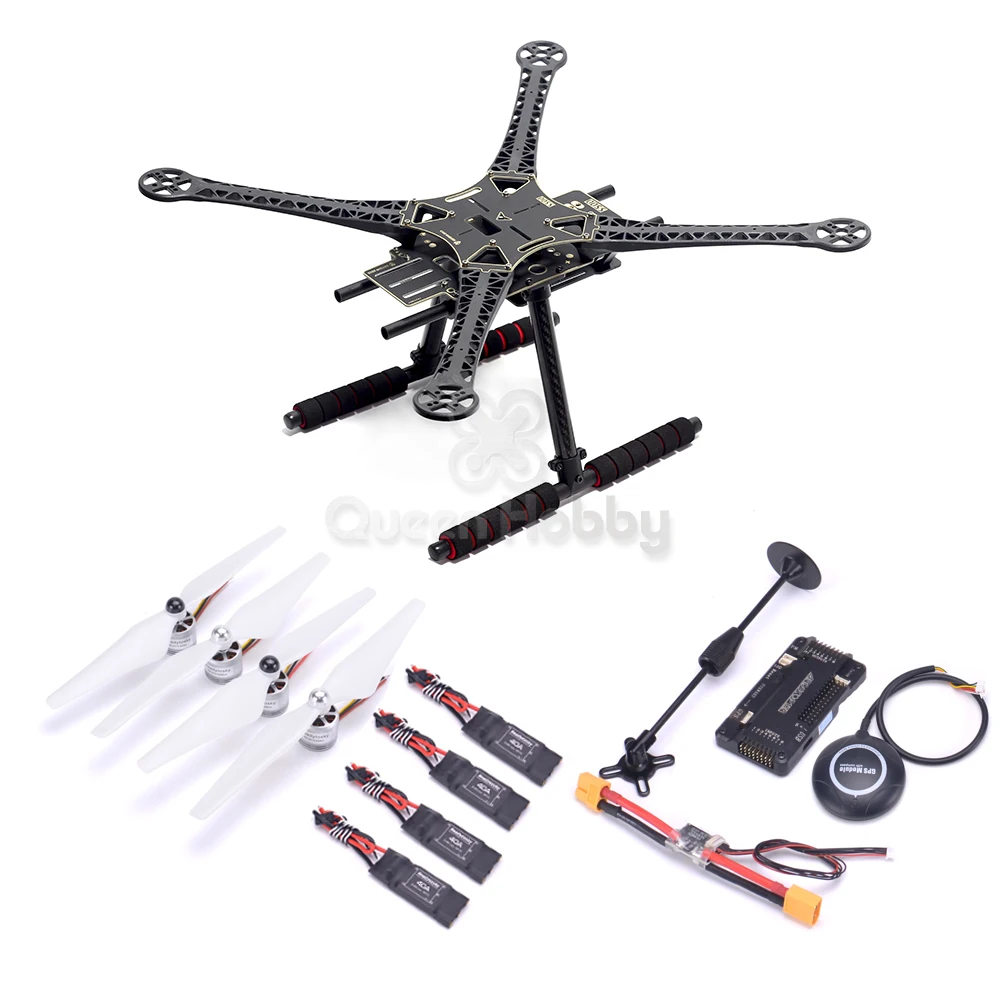 Комплект рамы для квадрокоптера S500+ Pixhawk/APM/Naza+ мотор 2312 920kv+ 40A ESC FPV для фотографического дрона