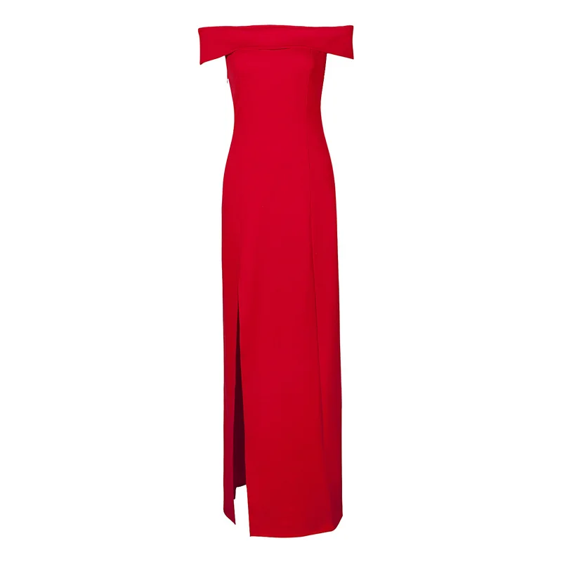Bqueen 2017 Новое Элегантное Длинное платье с открытыми плечами и высоким разрезом |