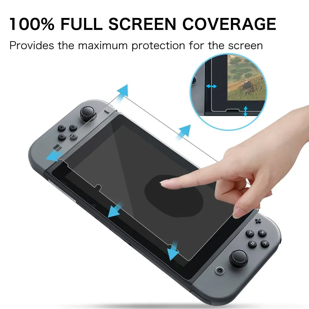 Закаленное стекло 9H с защитой от царапин для Nintendo Switch NS | Электроника