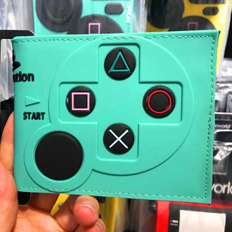 Игровой кошелек для PlayStation 4 с отделением монет ID карт 3D Touch PVC короткий portefeuille homme &