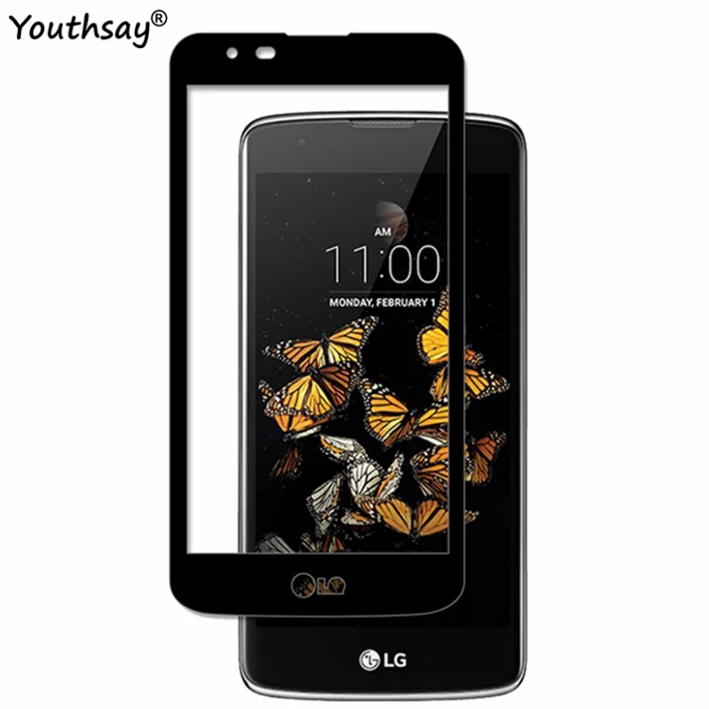 Полный Стекло для LG K8 Экран протектор полный охват Защитная пленка (2016) LTE