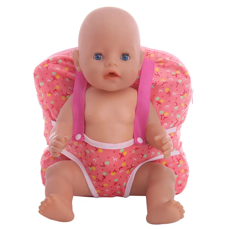 n785 LUCKDOLL открытый переноски кукла рюкзак подходит 43 см Кукла Одежда Аксессуары для девочек поколение подарок на день рождения - Цвет: n785