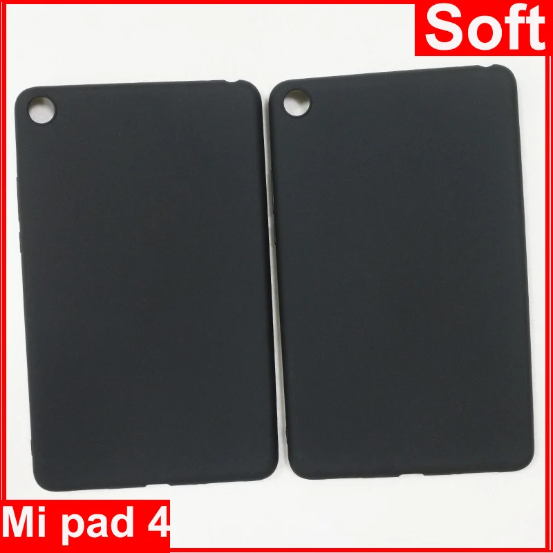 Черный чехол для xiaomi mi Pad 4 задняя крышка мягкие силиконовые чехлы Pad4 miPad Защитные