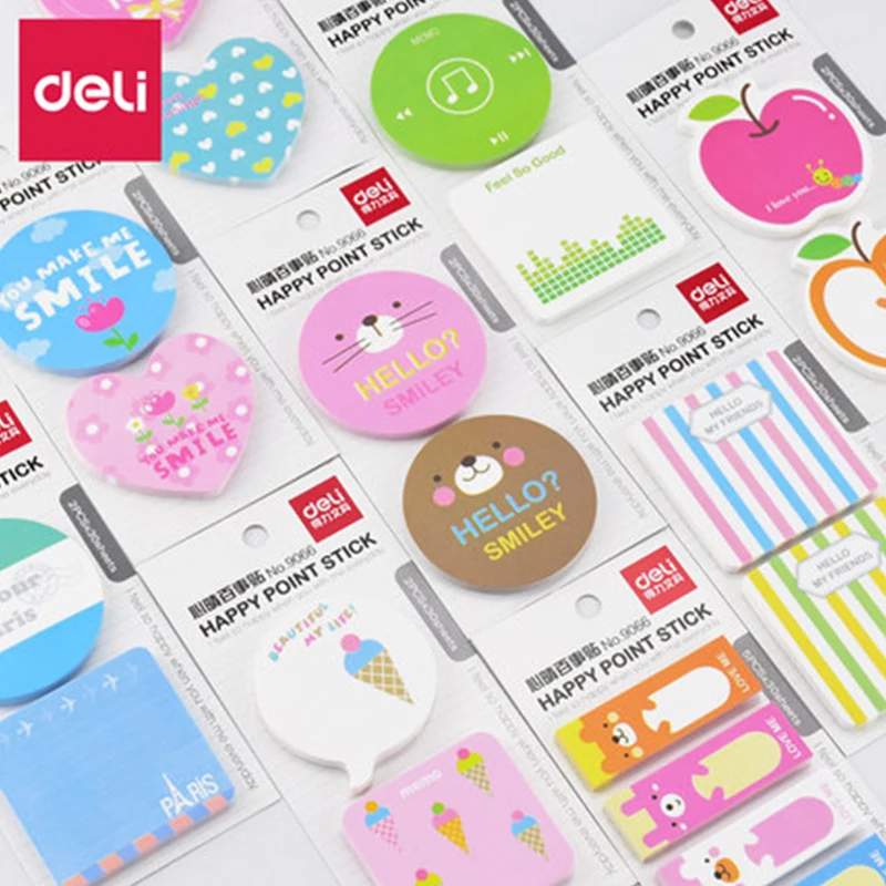 

Цветные Стикеры для заметок Deli 9066, 3 шт.