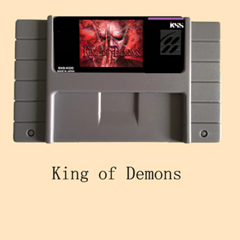 

16-битная большая серая игровая карта King of Demon для игроков NTSC, 10 шт.