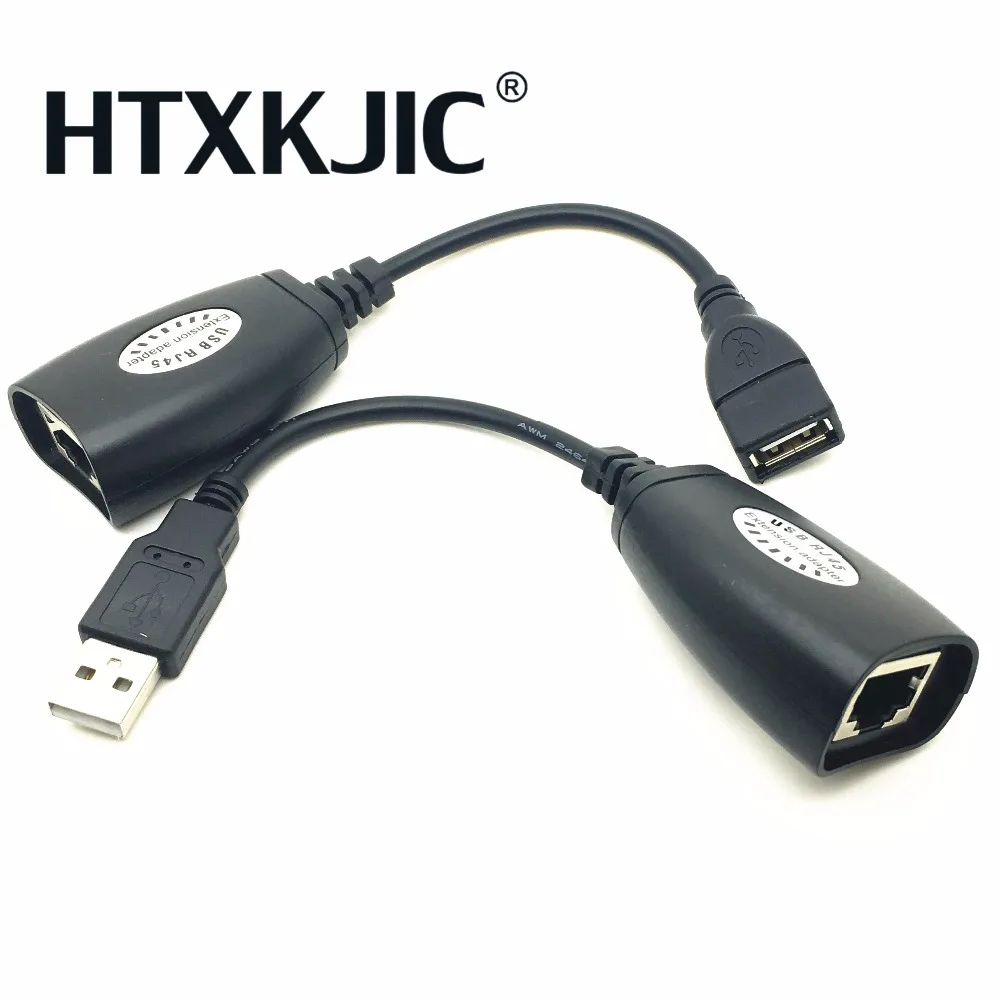 USB 2 0 MALE to FEMALE Cat6 Cat5 Cat5e 6 Rj45 LAN Ethernet Сетевой удлинитель шнура адаптер кабель до 150